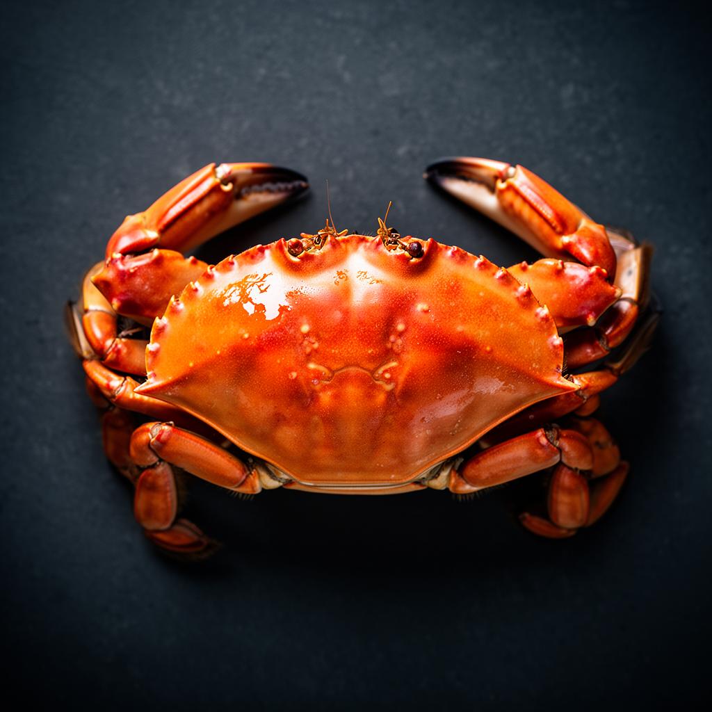 Steamed blue crab